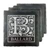 Ballard Personalized Initial Slate Coasters - Set of 4 view 1