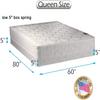 Dream Solutions USA DS USA Legacy 2-Sided Mattress and Low Profile Box Spring Set with Metal Bed Frame - Premium Edge Guards, Spine Support, Orthopedic, Long Lasting Comfort (Queen 60"x80"x8") view 2