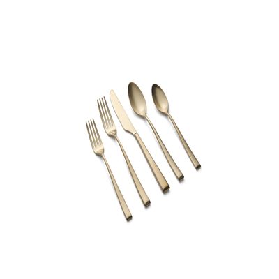 CAMBRIDGE Silversmiths Marlise Champagne Satin 20-Piece Flatware Set, Service for 4