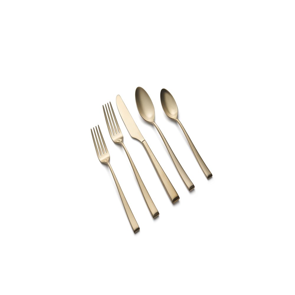 CAMBRIDGE Silversmiths Marlise Champagne Satin 20-Piece Flatware Set, Service for 4