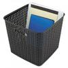 Advantus AVT40376 Extra Large Weave Bin, Black - Pack of 2 view 1