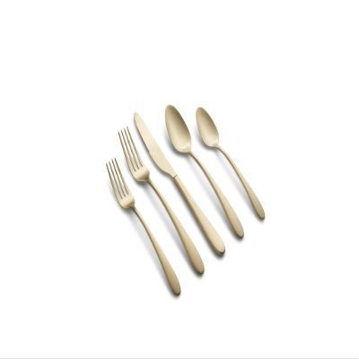 Cambridge Silversmiths Poet Champagne Satin 20-Piece Flatware Set, Service for 4