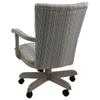 Tobias Designs Inc. Swivel Wood Dining Caster Chair 400 on Wheels in Natural Fun view 2
