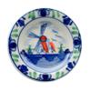 Colorful Windmill Scene Ceramic Windmill 2.75" Plate Kitchen Magnet | DutchGiftOutlet view 1