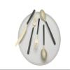 Cambridge Silversmiths Beacon Black Champagne Satin 20-Piece Flatware Set, Service for 4 view 2