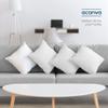 Acanva Throw Pillow Inserts for Bed Couch Sofa, Ultra Soft Polyester Filling for Decorative Cushion Square Sham Form, 22"x22"-4 Pack, White view 2