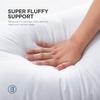 Acanva Throw Pillow Inserts for Bed Couch Sofa, Ultra Soft Polyester Filling for Decorative Cushion Square Sham Form, 22"x22"-4 Pack, White view 4