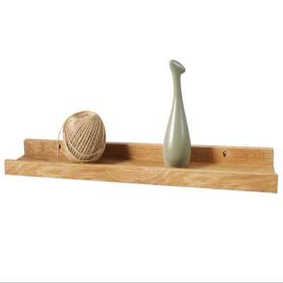 24 Inch Floating Shelves Wall Mounted, Rustic Wall Shelves for Decor and Storage, Natural Solid Oak Wood Shelf, Picture Ledge for Bedroom/Bathroom/Living Room/Kitchen, Natural Color, 24*4*1.5 (1 Pack)