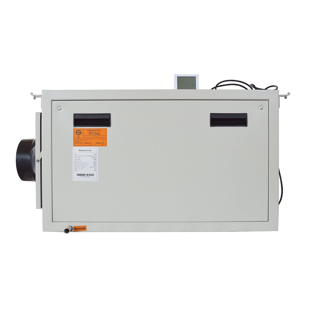 INTBUYING Ceiling Mounted Dehumidifier Basement Dehumidifier Removable Machine 85L/D-170L/D LCD Touch Control Panel for Planting Greenhouses Swimming Pool and Basement 110V