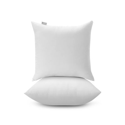 Acanva Throw Pillow Inserts for Bed Couch Sofa, Ultra Soft Polyester Filling for Decorative Cushion Square Sham Form, 26"x26", 2 Pack, White