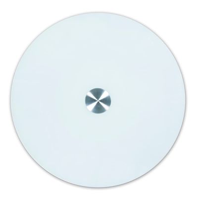 LKP Black/White Serving Turntable Tempered Glass Lazy Susan Serving Plate Kitchen Dining Table Round Swivel Tray 60cm 70cm 80cm 85cm 90cm