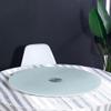 LKP Black/White Serving Turntable Tempered Glass Lazy Susan Serving Plate Kitchen Dining Table Round Swivel Tray 60cm 70cm 80cm 85cm 90cm view 2