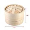22cm Steamer Basket 2-Tier, Chinese Rice Cooking Food Cooker With Lid for Cooking Asian Food, Dim Sum, Chinese Dumpling, Bun, Rice & Vegetables view 4