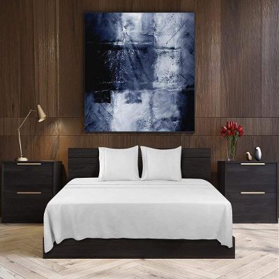 1200-Thread-Count Best 100% Egpytian Cotton 4PC Bed Sheet Set King Size Fit 6-10" Inches Deep Pocket (Solid, White) - Machine Washable