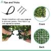 SunnyRoyal 2 Pieces 20" x 20" Artificial Boxwood Panels Grass Wall Greenery Backdrop Decor Privacy Hedge Fence Screen for Outdoor Indoor Backyard Fence Decoration (Light Green Tea) view 4