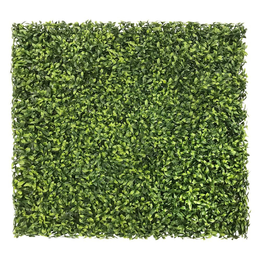 SunnyRoyal 3 Pieces 20" x 20" Artificial Boxwood Panels Grass Wall Greenery Backdrop Decor Privacy Hedge Fence Screen for Outdoor Indoor Backyard Fence Decoration (Light Green Tea)