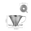 YRHH Stainless Steel Coffee Filter Holder Reusable Metal Coffee Filter, Easy to Clean, Perfect for Coffee Pots-S view 2