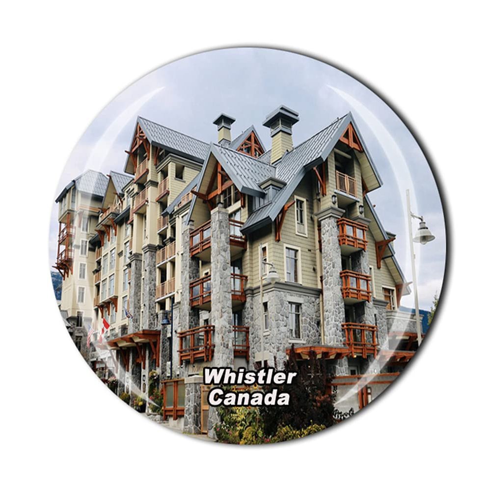 Canada Whistler Fridge Magnet for Refrigerator Souvenir Gift Crystal Magnetic Sticker Collection