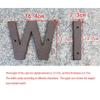 1pcs 127mm/5inch Metal Letters Numbers, Retro Cast Iron Door Number Plaques, DIY Street Address Outdoor Alphabet Sign (Color : Letter S) view 3