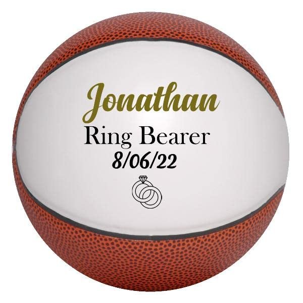 Ring Bearer Full Size 12" Basketball Without Base