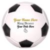 Ballstars Personalized Custom Ring Bearer Soccer Ball Proposal Gift for Wedding Party Ring Security | Customizable with Name and Wedding Date (Full Size 12" Official Size 5 with Base) view 2