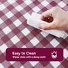 Romanstile Rectangle Vinyl Tablecloth, 100% Waterproof Buffalo Gingham Plastic Table Cloth, Heavy Duty Wipeable Checkered Table Covers for Outdoor, Camping, Picnic, Patio - 52 x 70, Burgundy view 3