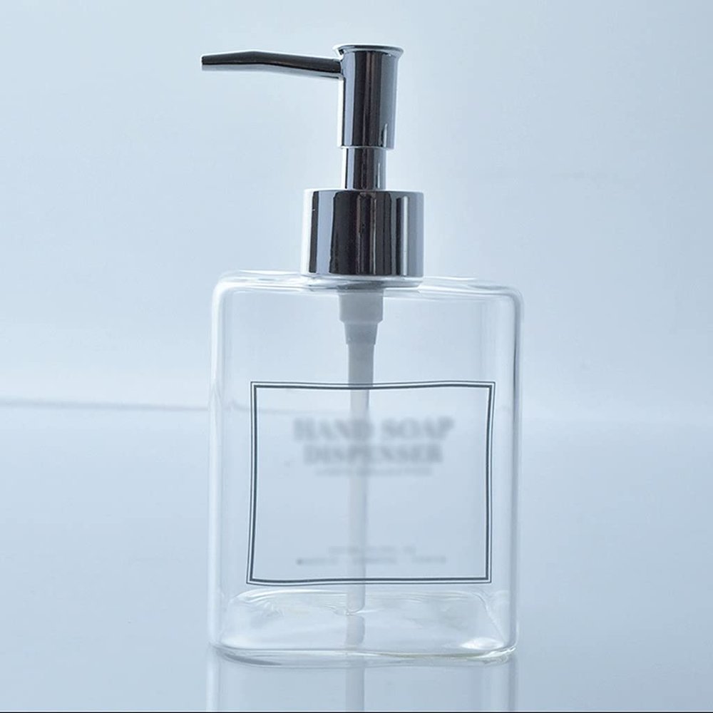 BDPP Glass Soap Dispenser Bathroom Can Be Equipped with Liquid Hand Soap Soap Dispenser High-end Kitchen Soap Dispenser (Clear) (Color : Clear)