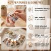Bamboopack 25Pcs Blank Photo Frame Insert Keychains Acrylic Photo Snap-in Key Chain Custom Personalised Insert Photo Picture Frame Keychain Keyring(Clear) view 4