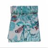 Kantha Indian Throw Handmade King Blanket Size Unique Art Boho Blanket Pure Printed Cotton Owl New Quilt (Turquoise, King 90"x108" with Sham Cover) view 2