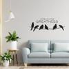 Strive for Greatness Things Quote Cute Little Birds Silhouette Decor Design Vinyl Wall Sticker Wall Art Wall Decal Boys Girls Kids Room Design Bedroom Nursery KinderHome Decoration Size (8x10 inch) view 2