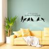Strive for Greatness Things Quote Cute Little Birds Silhouette Decor Design Vinyl Wall Sticker Wall Art Wall Decal Boys Girls Kids Room Design Bedroom Nursery KinderHome Decoration Size (8x10 inch) view 4