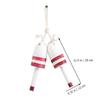 2pcs Wooden Bobber Pendant Beach Decor Rustic Home Decor Wall Hanging Mediterranean Style view 2