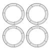EXCEART 4pcs Iron Wreath Hoops for DIY Garland Craft Sturdy Wire Wreath Frame Black for Christmas Weddings and Holiday Decorations view 1