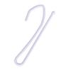 Ailejia Curtain Hooks Single Prongs Metal White Long S Hooks Pinch Pleat Drapery Hook for Window Curtain, Door Curtain and Shower Curtain 60 Pcs (Iron White) view 1