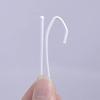 Ailejia Curtain Hooks Single Prongs Metal White Long S Hooks Pinch Pleat Drapery Hook for Window Curtain, Door Curtain and Shower Curtain 60 Pcs (Iron White) view 3