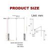 LYLFF Drop-Down Wardrobe Rails, Aluminum Lifting Rails, Organizer Storage System, Closet Hanger Rods, Save Space, Load 30kg (Size : 600-830mm) view 2