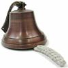 Antique 8" Nautical Wall Hanging Ship Bell with Rope Decorative Gift Replica view 2