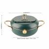 Cooking Fryer Japanese Fryer Pan Kitchen Utensils with Thermometer Oil Drip Drainer Rack for Induction Cooker view 2
