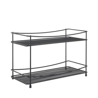 Metaltex Spice rack 2 tiers, Black, 33x16x21 cm