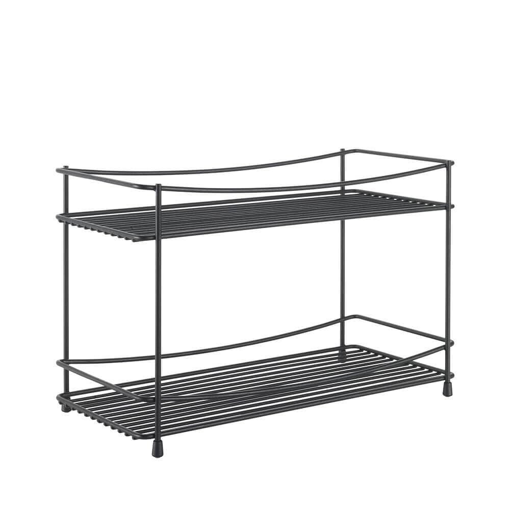 Metaltex Spice rack 2 tiers, Black, 33x16x21 cm