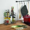 Metaltex Spice rack 2 tiers, Black, 33x16x21 cm view 2