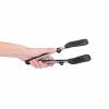 Fdit Cooking Tongs, Stainless Steel Kitchen Silicone Serving Tongs Food Spatula Clamp Meat Barbecue Steak Tongs Baking Tool for Home BBQ (9 inch-Black) view 4