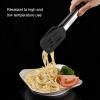 Fdit Cooking Tongs, Stainless Steel with Silicone, 12 Inch, Black, Kitchen Serving Tongs for BBQ, Grilling, Steak view 4