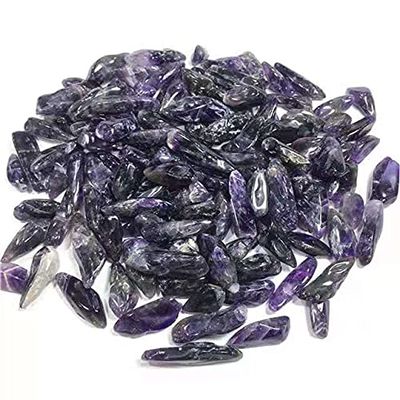 Crystals Gemstone Natural Quartz Purple Amethyst Bulk Tumbled Stones for feng Shui 200g