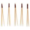 BambooMN - Bamboo Trident Picks - Brown Wire - for CateBrown Events, Holidays, Restaurants or Party Supplies - 3.5" - 1,000 Pieces view 1