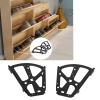 CUYT Shoes Drawer Hinge, Shoes Cabinet Flip Rack Cabinet Hardware for Transform Single/multilayer Shoe Racks for Shoe Cabinet and Shoe Rack view 1