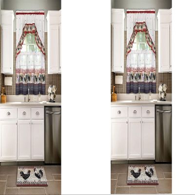 Achim Home Furnishings Anti Fatigue Mat, 18" x 30", Rooster, Multi (2)