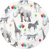 Party Animals Birthday Party Supply Pack | Zoo Animal Theme Party Bundle | Paper Dinner and Dessert Plates and Napkins for 8 People view 3