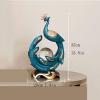 Statue Sculpture Desktop Decoration Desktop Sculpture Resin Peacock Luxury Home Wine Cabinet Decoration Ornaments Living Room Porch TV Cabinet Modern Minimalist Gift Crafts Feng Shui Collectible Figur view 2