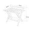 CMMC Household Luggage Rack, Foldable Luggage Rack, Stand Suitcase Shoe Rack Shelf Host Family Hotel use, Very Suitable for Your Visitors and Guest Bedroom, 805065cm (Color : White) view 2